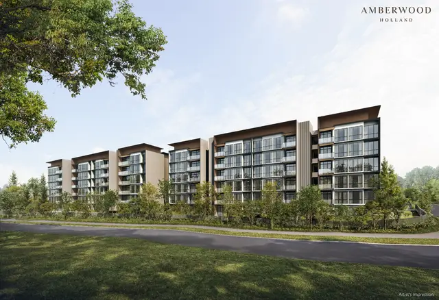 Amberwood at Holland viewed from Holland Green Linear Park