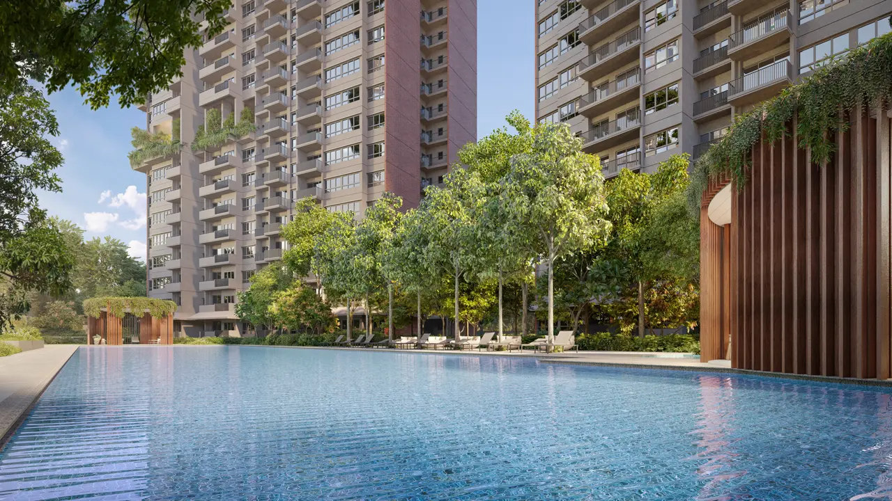 The 50m lap pool at Springleaf Residence